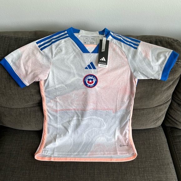 adidas Tops - Adidas Authentic Chile National Team IA2521 Futbol Soccer Jersey Women’s Sz: XS
